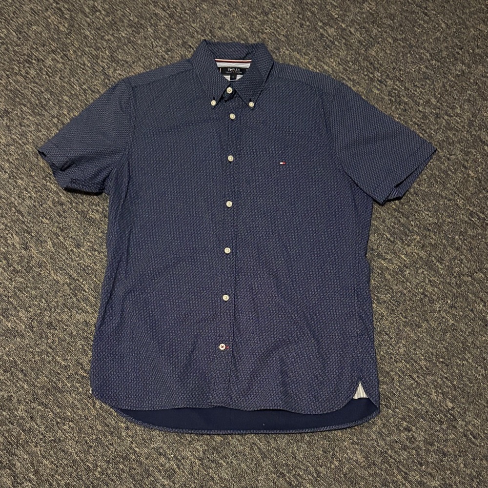 Tommy Hilfiger Dark Blue Button Down Shirt